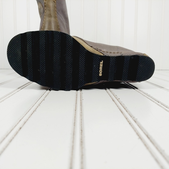 Sorel PDX 1964 Lexie Premium Leather Waterproof Wedge Lace Up Booties i 765 - Picture 9 of 10